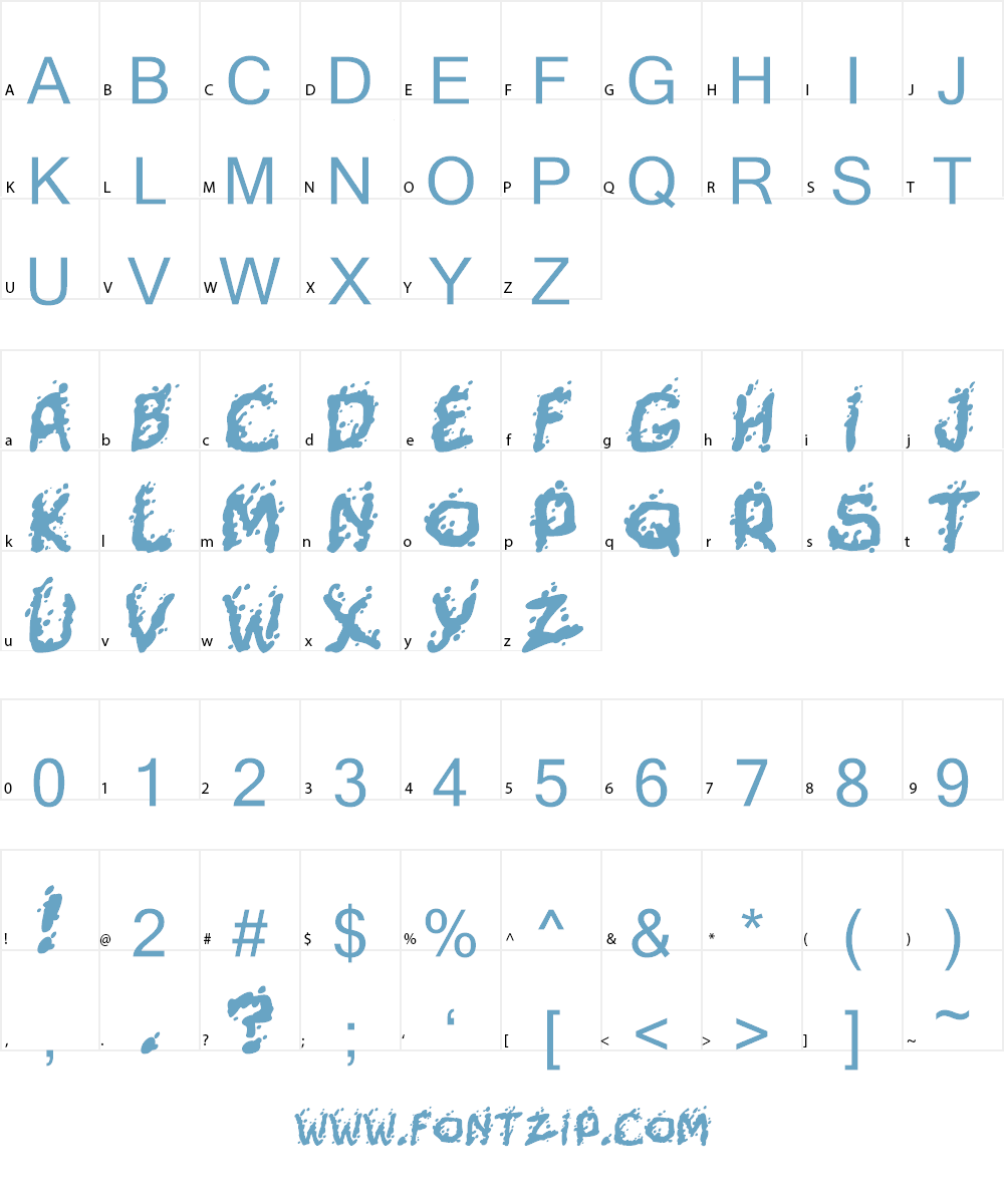 Mutant Supermodel Font Character